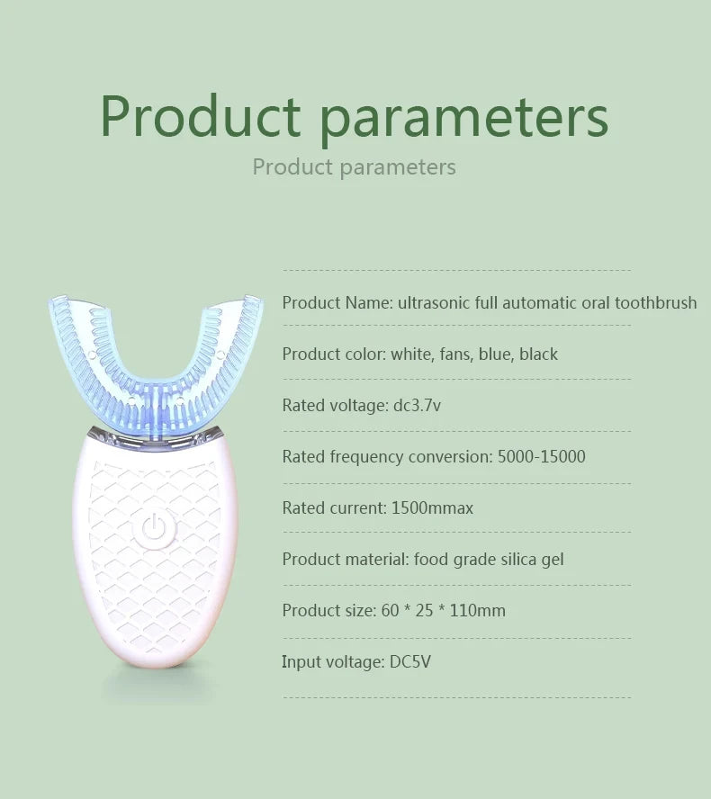 360° Sonic Electric Toothbrush — Whiter Teeth in 2 Weeks