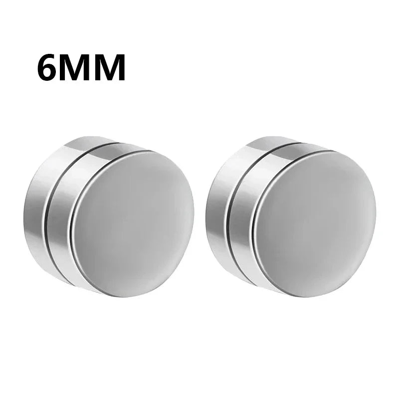 Magnetic Zircon Stud Earrings