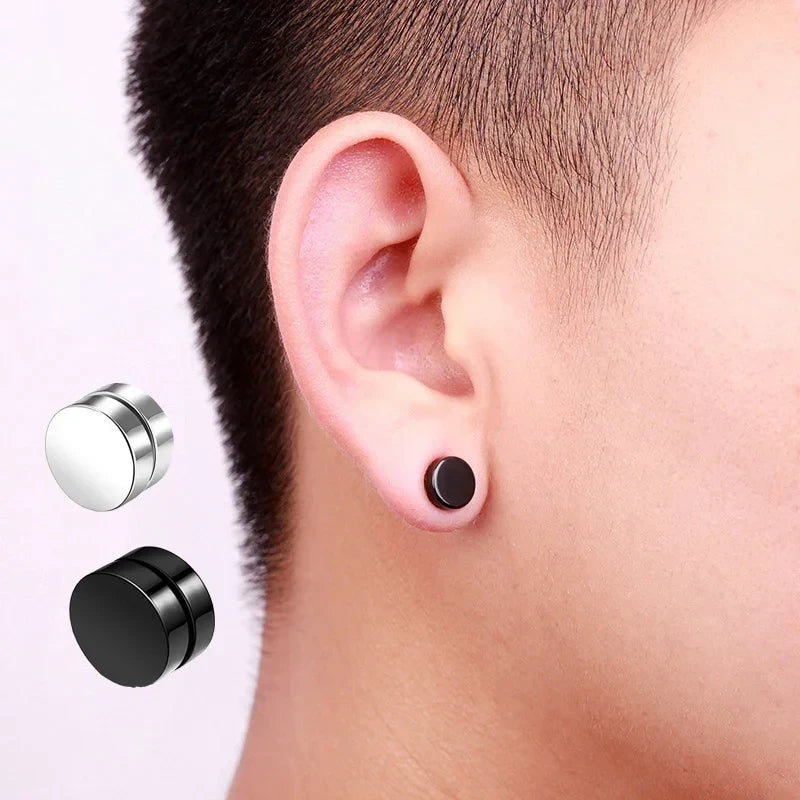 Magnetic Zircon Stud Earrings