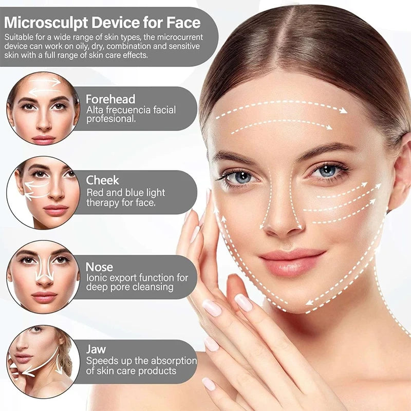 Sonic Microcurrent Facial Lifting Roller