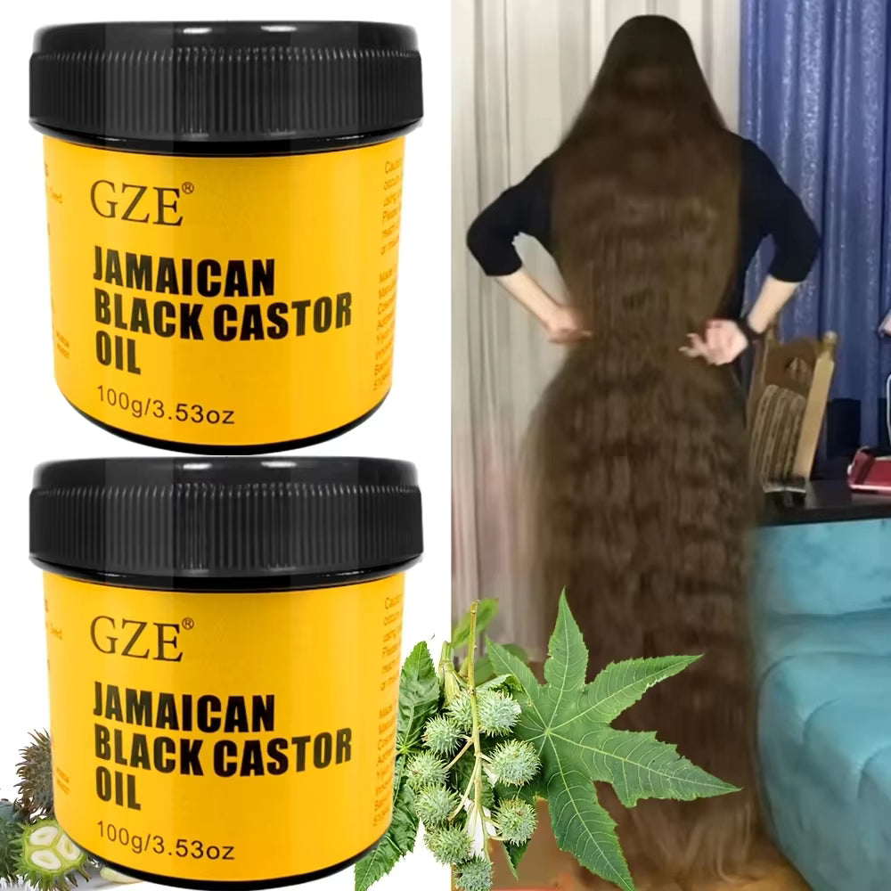 GZE Jamaican Black Castor Oil – Pure Cold-Pressed for Hair Growth & Scalp Health