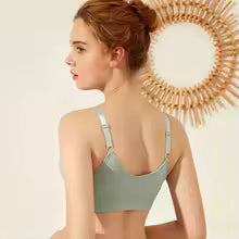 Women's Seamless Gather Tube Top Bra – No Wire Cotton Lingerie