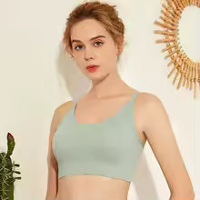 Women's Seamless Gather Tube Top Bra – No Wire Cotton Lingerie