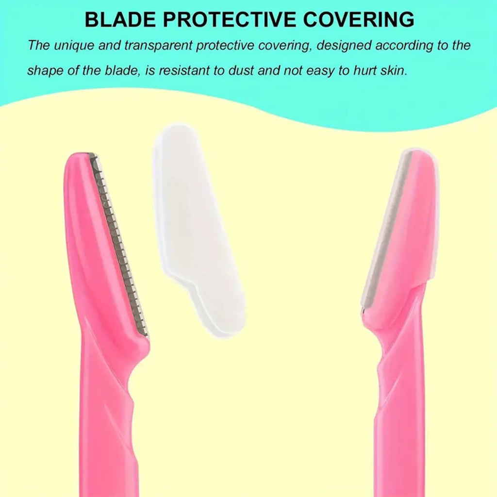Eyebrow & Face Razor for Women & Men – Hair Trimmer with Protective Cover (5/10/30/40pcs)