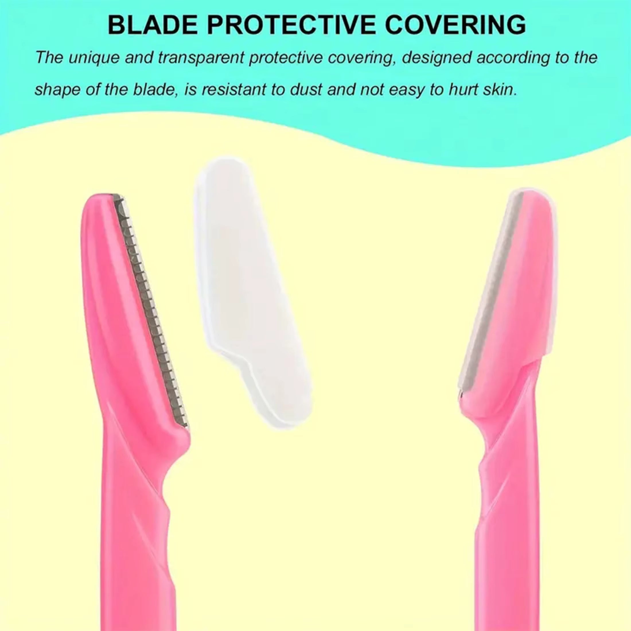 Eyebrow & Face Razor for Women & Men – Hair Trimmer with Protective Cover (5/10/30/40pcs)