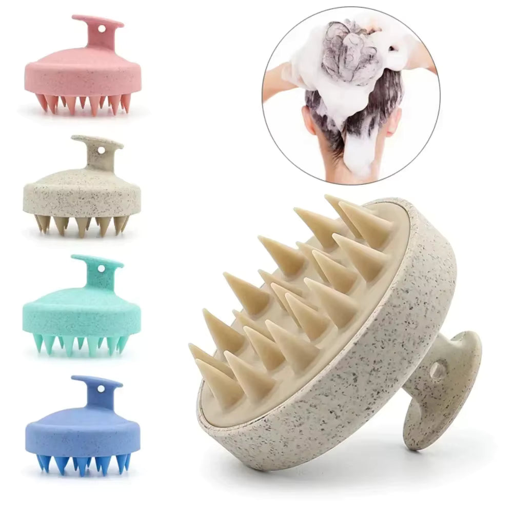 Silicone Scalp Massage Shampoo Brush – Hair Washing Comb & Body Massage Tool
