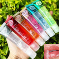 6Pcs Fruity Flavor Watery Glossy Lip Gloss Set – Hydrating Clear Lip Gel